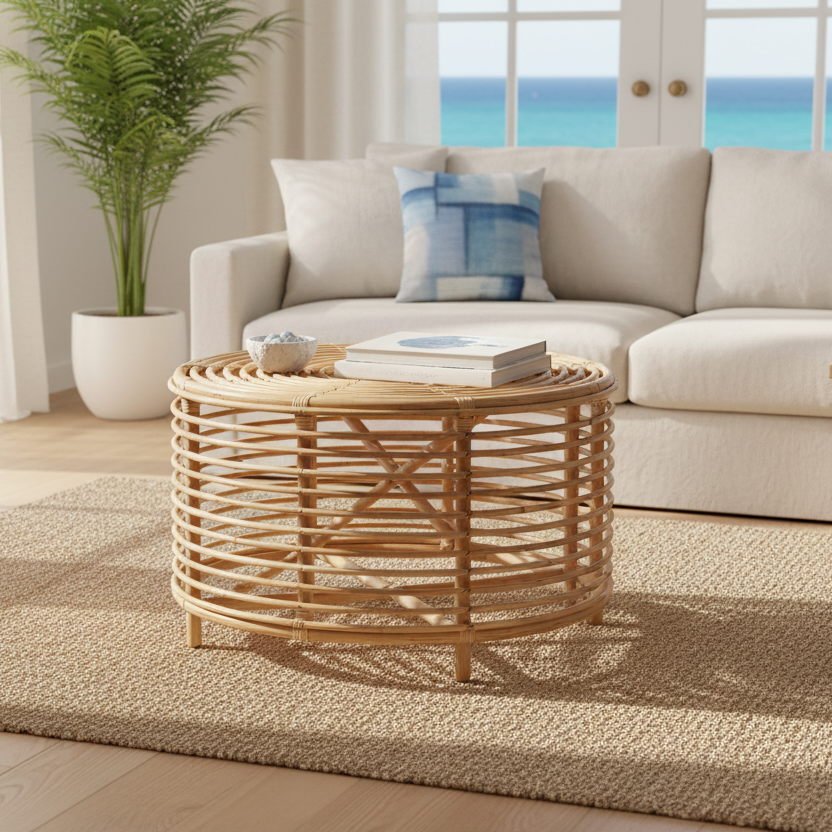 VERVE Cane Side Table