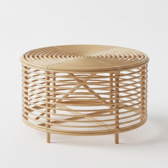 VERVE Cane Side Table