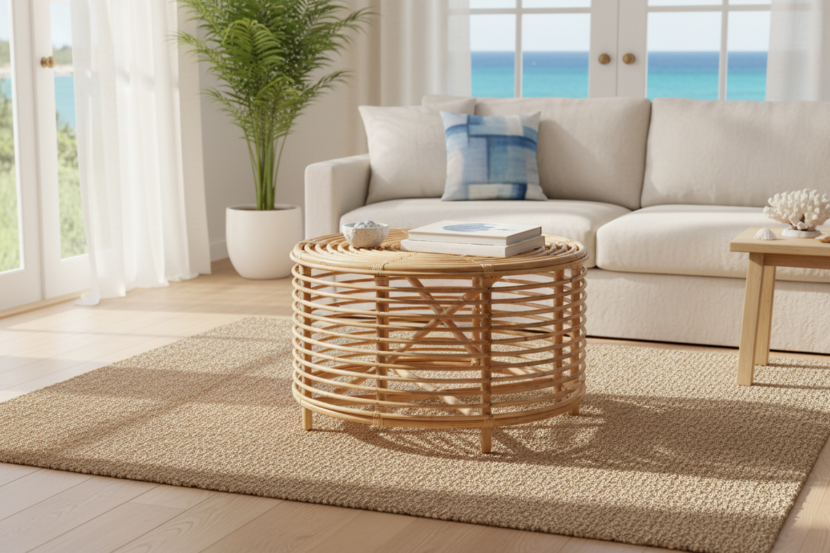 VERVE Cane Side Table
