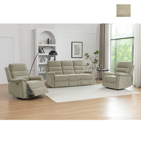 Westbury 3 Piece Recliner Lounge Suite | Stone