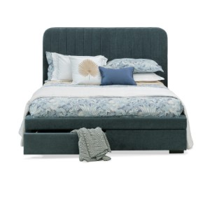 Canterbury upholstered queen bed with storage