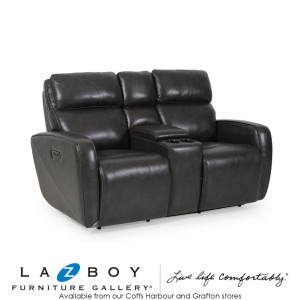 Dallas 2.5 Seater Twin Power Recliner with Power Headrests, Console and Lumbar