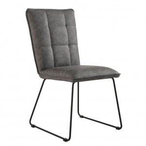 Panel Back Chair with Angled Legs