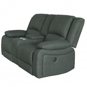 Captain Theatre Three Seater Lounge Powered Recliner With Tray