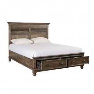 Louvre King Bed, Dresser and Mirror Suite