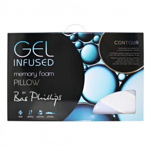 Gel Infused Memory Foam Contour Pillow by Bas Phillips