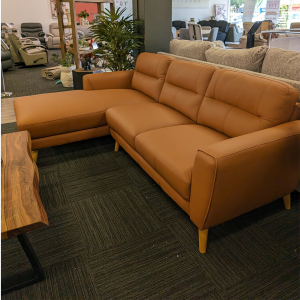 Sonora 2 Seater Chaise Leather Lounge