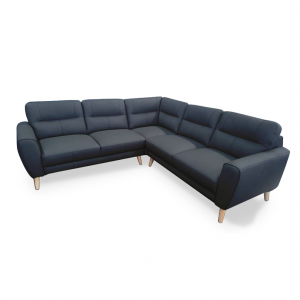 Sonora 6 Seat Corner Leather Lounge Sofa